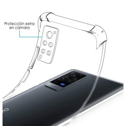 Funda Gel Tpu Antigolpes Transparente para Vivo X60 Pro 5G 2