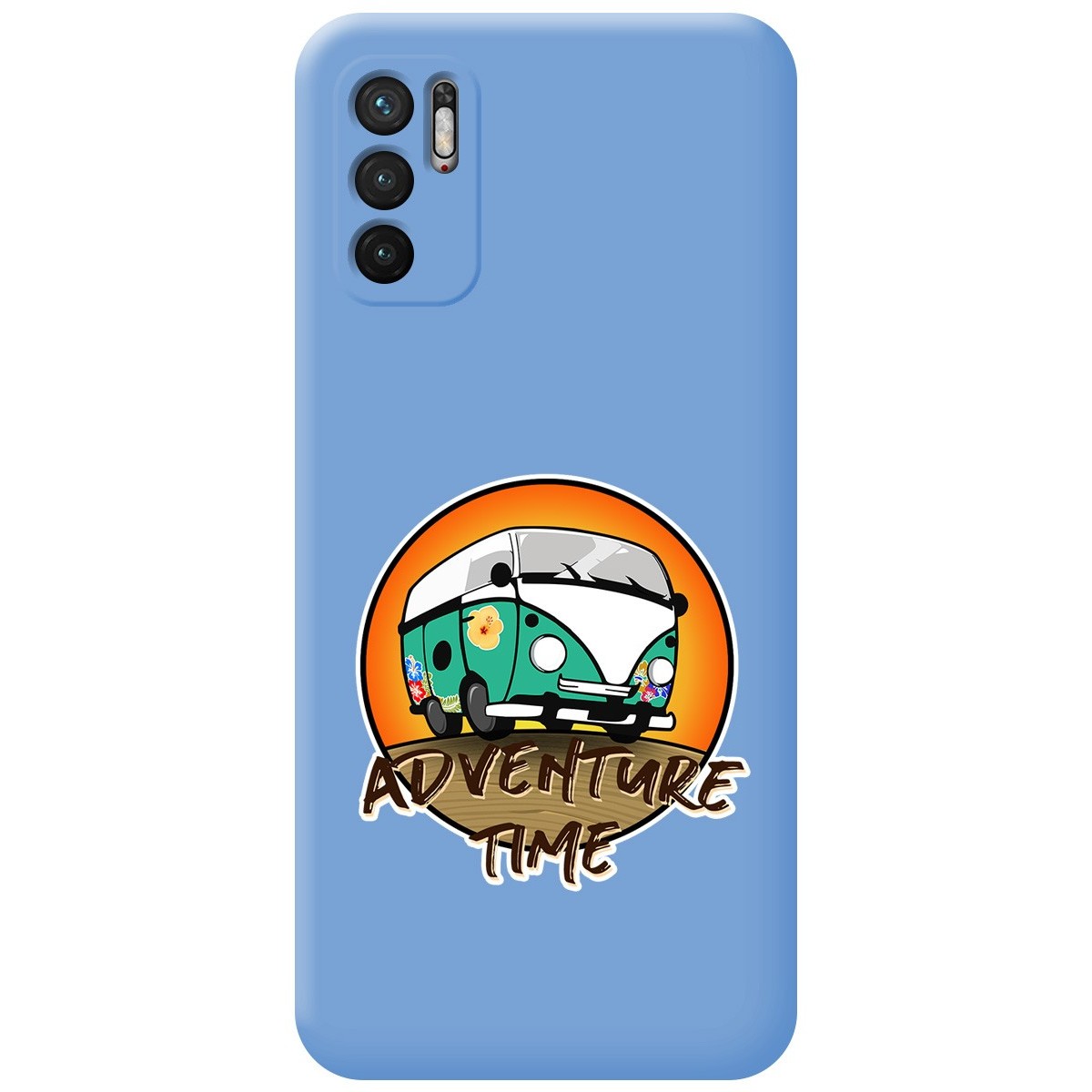 Funda Silicona Líquida Azul para Xiaomi Redmi Note 10 5G / POCO M3 Pro 5G diseño Adventure Time Dibujos