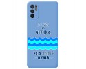 Funda Silicona Líquida Azul para Xiaomi Redmi Note 10 5G / POCO M3 Pro 5G diseño Agua Dibujos