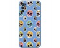Funda Silicona Líquida Azul para Xiaomi Redmi Note 10 5G / POCO M3 Pro 5G diseño Catrina Dibujos