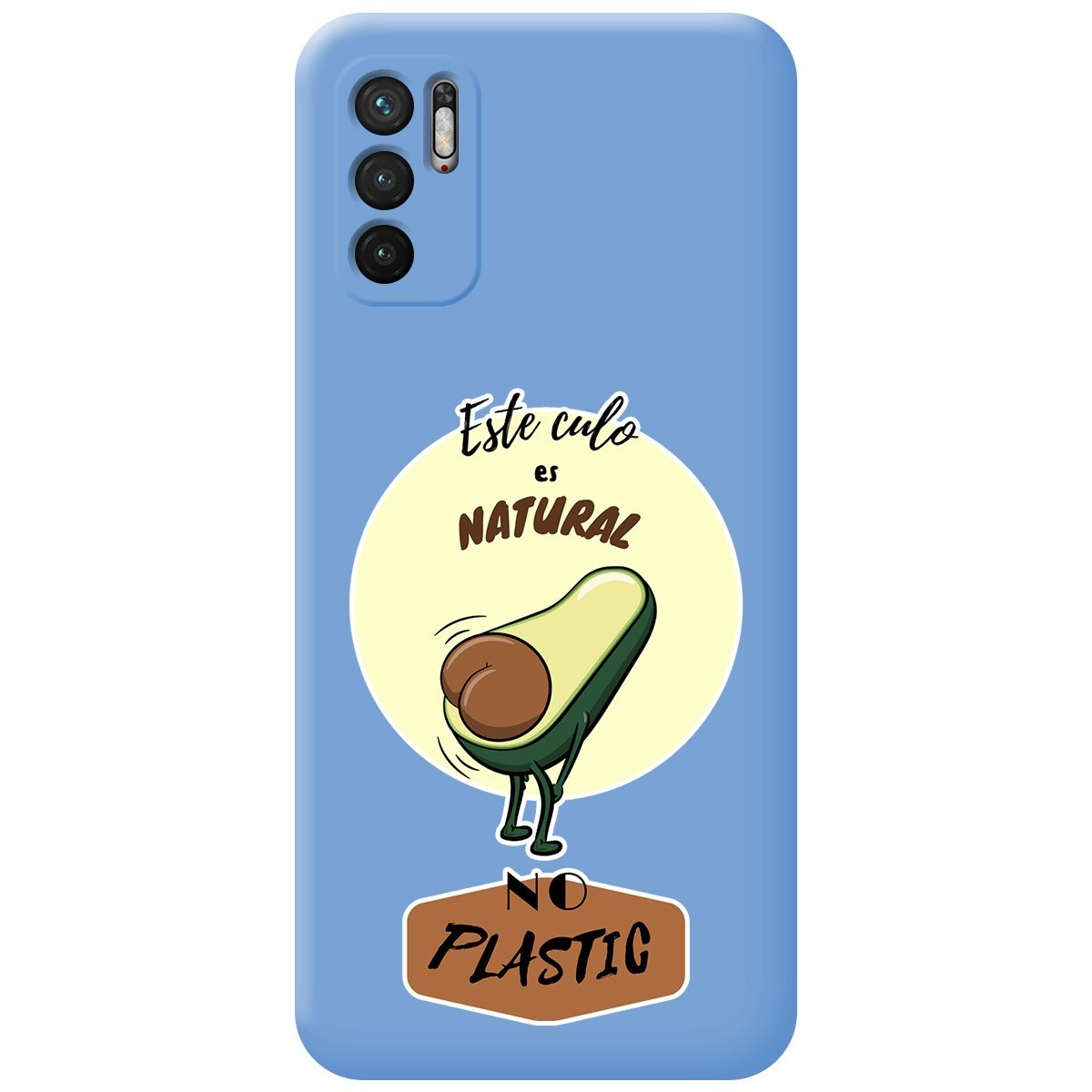 Funda Silicona Líquida Azul para Xiaomi Redmi Note 10 5G / POCO M3 Pro 5G diseño Culo Natural Dibujos