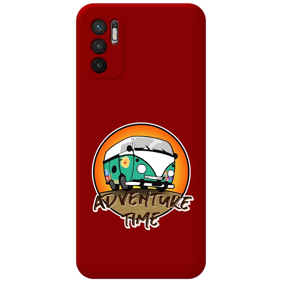 Funda Silicona Líquida Roja para Xiaomi Redmi Note 10 5G / POCO M3 Pro 5G diseño Adventure Time Dibujos