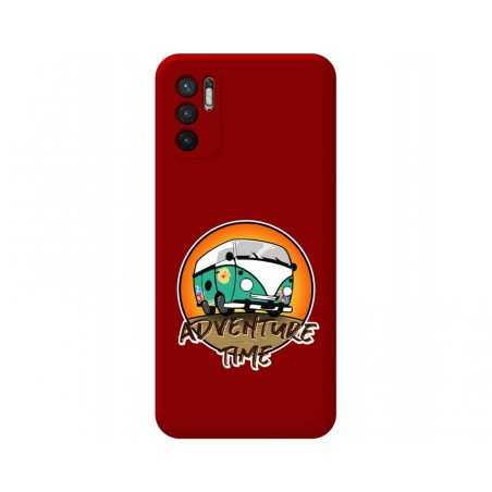 Funda Silicona Líquida Roja para Xiaomi Redmi Note 10 5G / POCO M3 Pro 5G diseño Adventure Time Dibujos
