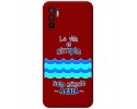 Funda Silicona Líquida Roja para Xiaomi Redmi Note 10 5G / POCO M3 Pro 5G diseño Agua Dibujos
