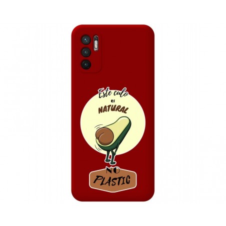 Funda Silicona Líquida Roja para Xiaomi Redmi Note 10 5G / POCO M3 Pro 5G diseño Culo Natural Dibujos