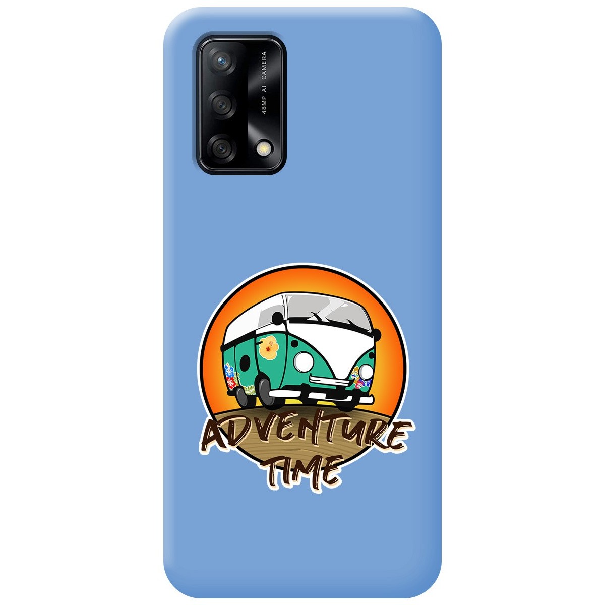 Funda Silicona Líquida Azul para Oppo A74 4G diseño Adventure Time Dibujos