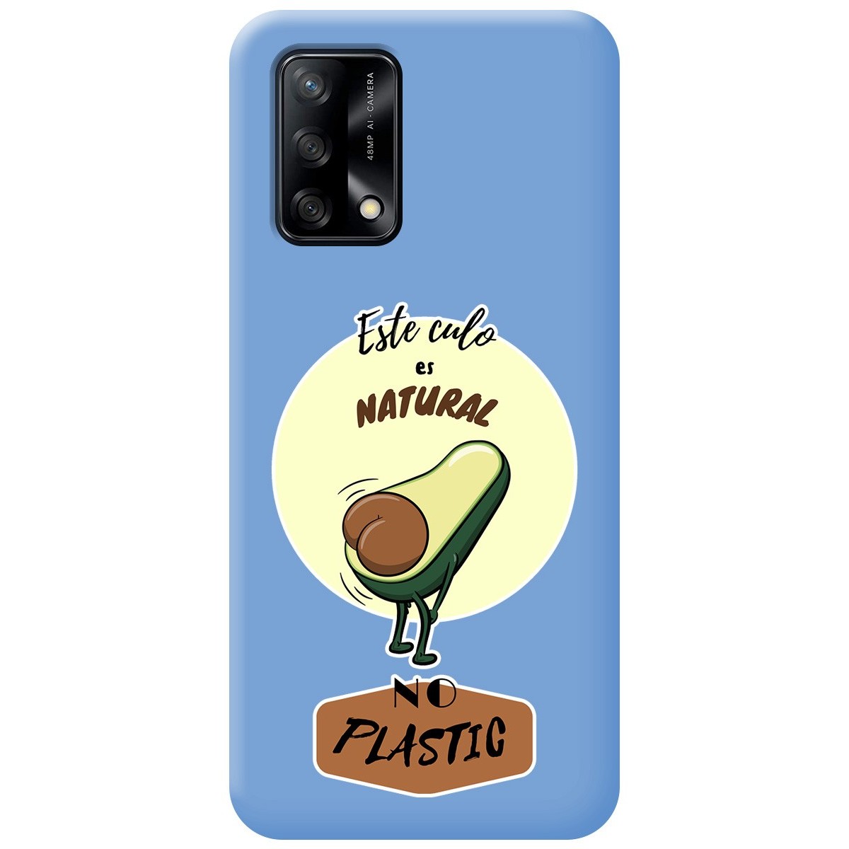 Funda Silicona Líquida Azul para Oppo A74 4G diseño Culo Natural Dibujos