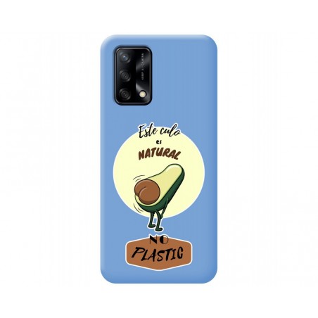 Funda Silicona Líquida Azul para Oppo A74 4G diseño Culo Natural Dibujos