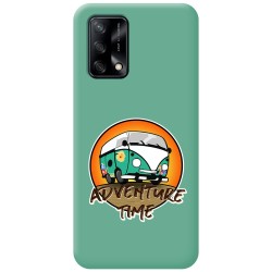 Funda Silicona Líquida Verde para Oppo A74 4G diseño Adventure Time Dibujos