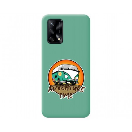 Funda Silicona Líquida Verde para Oppo A74 4G diseño Adventure Time Dibujos