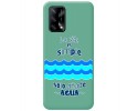 Funda Silicona Líquida Verde para Oppo A74 4G diseño Agua Dibujos