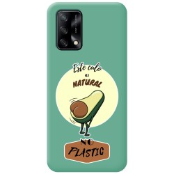 Funda Silicona Líquida Verde para Oppo A74 4G diseño Culo Natural Dibujos