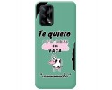 Funda Silicona Líquida Verde para Oppo A74 4G diseño Vaca Dibujos