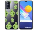 Funda Gel Transparente para Vivo Y52 5G / Y72 5G diseño Cactus Dibujos