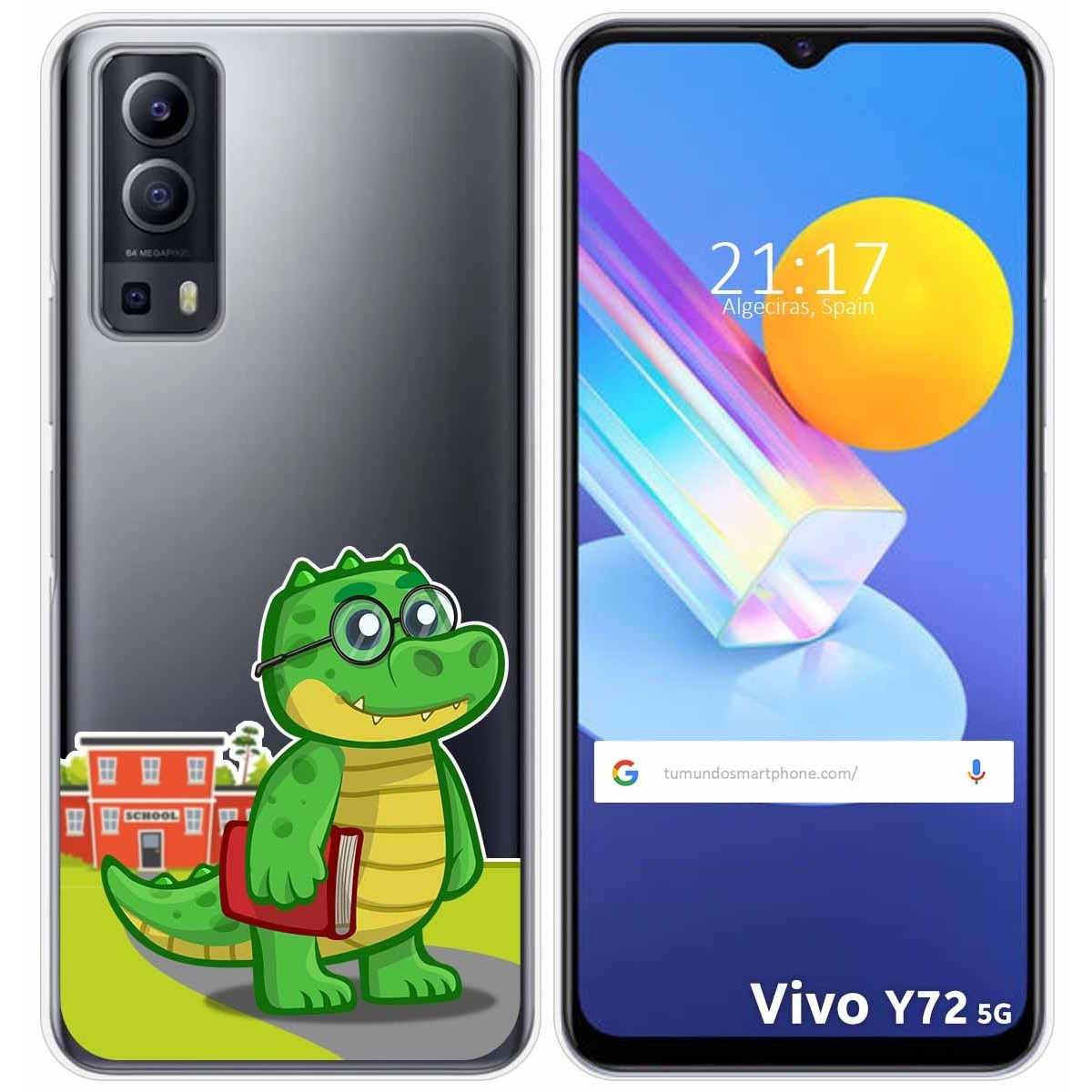 Funda Gel Transparente para Vivo Y52 5G / Y72 5G diseño Coco Dibujos
