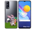 Funda Gel Transparente para Vivo Y52 5G / Y72 5G diseño Conejo Dibujos