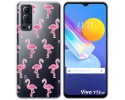Funda Gel Transparente para Vivo Y52 5G / Y72 5G diseño Flamenco Dibujos