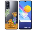 Funda Gel Transparente para Vivo Y52 5G / Y72 5G diseño Jirafa Dibujos