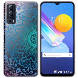 Funda Gel Transparente para Vivo Y52 5G / Y72 5G diseño Mandala Dibujos