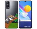 Funda Gel Transparente para Vivo Y52 5G / Y72 5G diseño Panda Dibujos