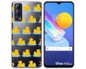 Funda Gel Transparente para Vivo Y52 5G / Y72 5G diseño Pato Dibujos