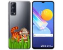 Funda Gel Transparente para Vivo Y52 5G / Y72 5G diseño Tigre Dibujos