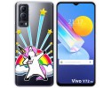 Funda Gel Transparente para Vivo Y52 5G / Y72 5G diseño Unicornio Dibujos