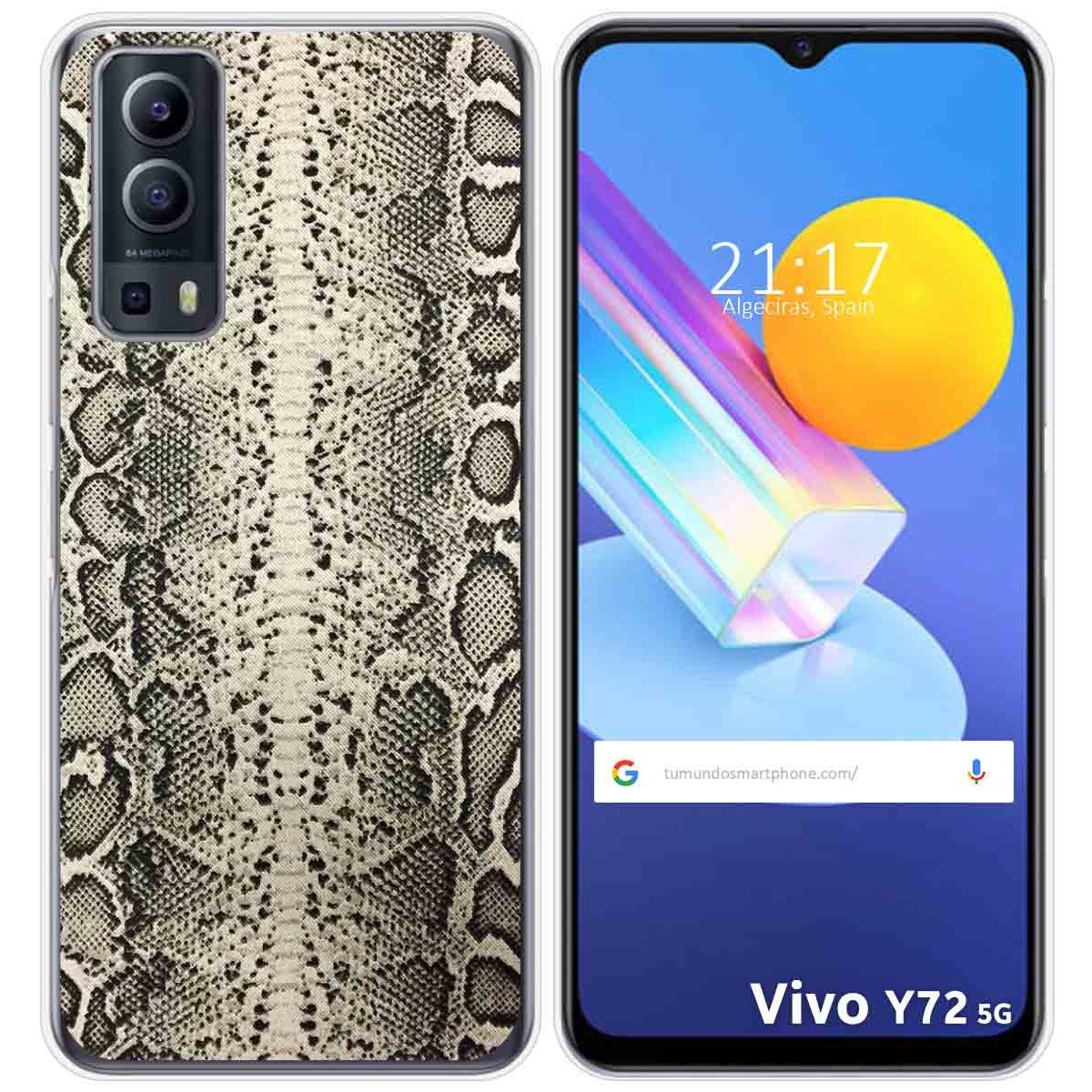 Funda Gel Tpu para Vivo Y52 5G / Y72 5G diseño Animal 01 Dibujos