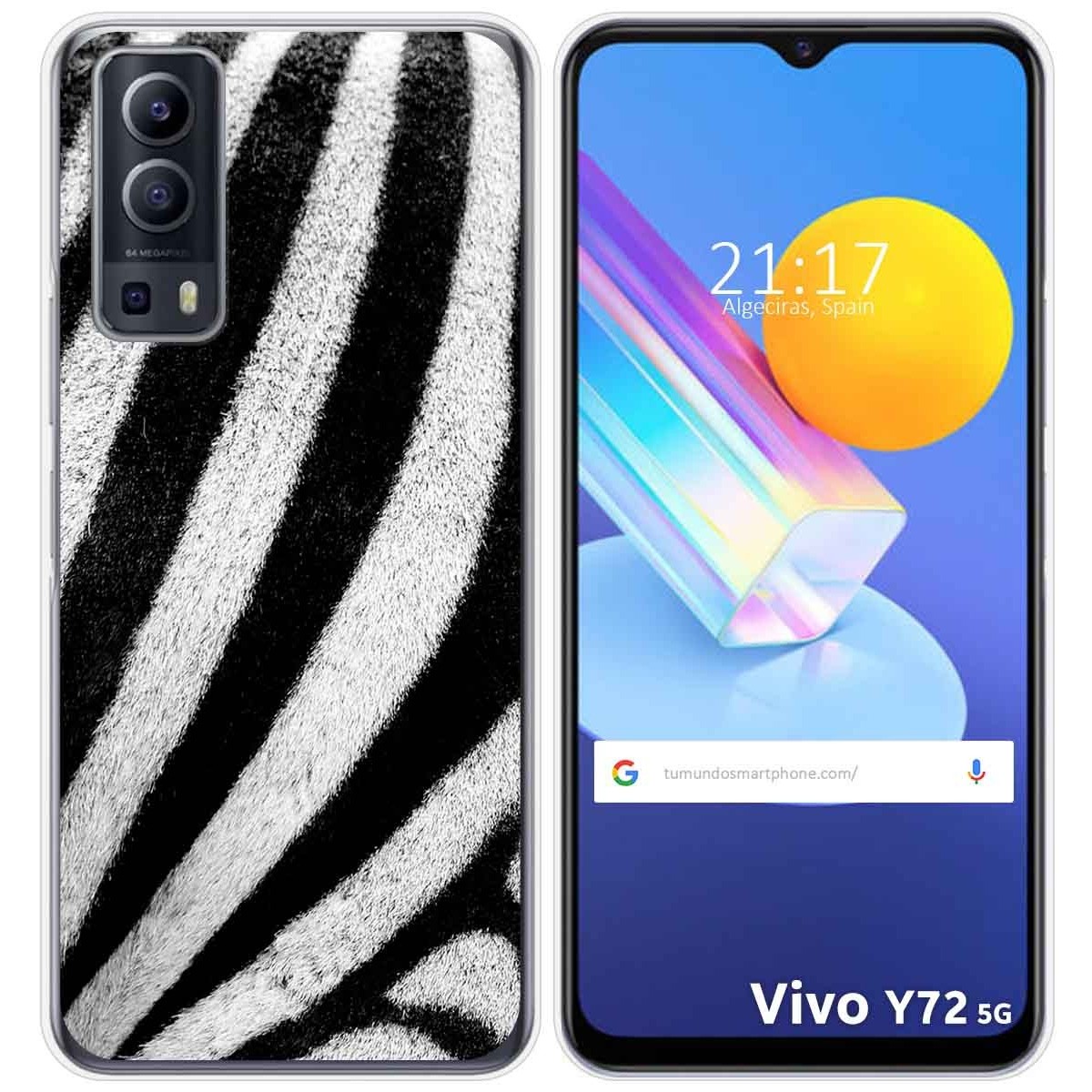 Funda Gel Tpu para Vivo Y52 5G / Y72 5G diseño Animal 02 Dibujos