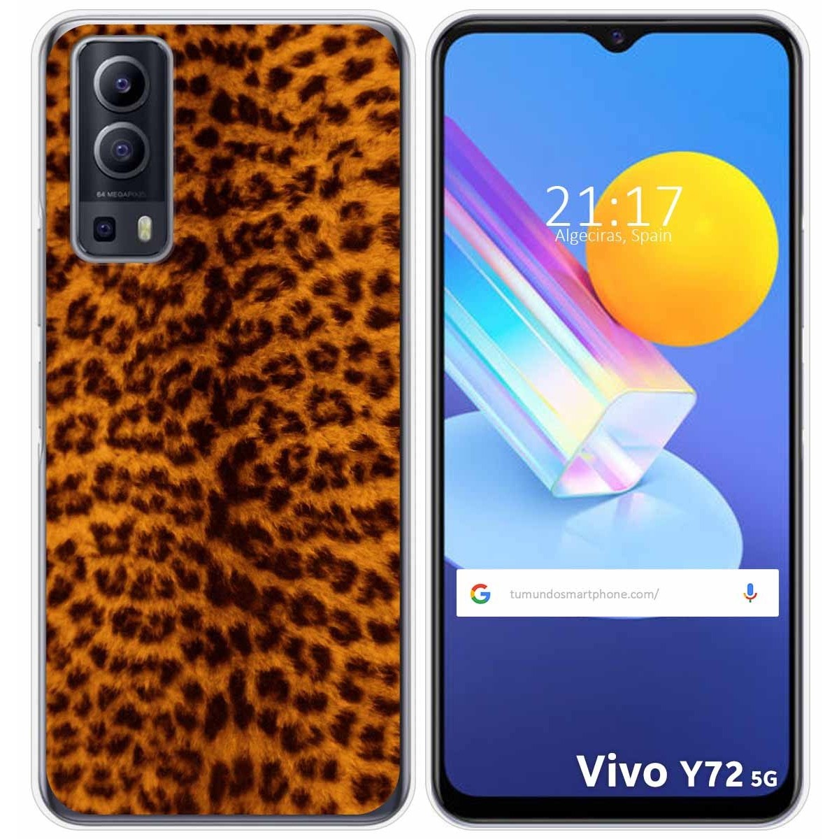 Funda Gel Tpu para Vivo Y52 5G / Y72 5G diseño Animal 03 Dibujos