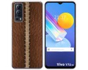 Funda Gel Tpu para Vivo Y52 5G / Y72 5G diseño Cuero 01 Dibujos
