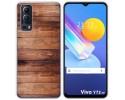 Funda Gel Tpu para Vivo Y52 5G / Y72 5G diseño Madera 02 Dibujos