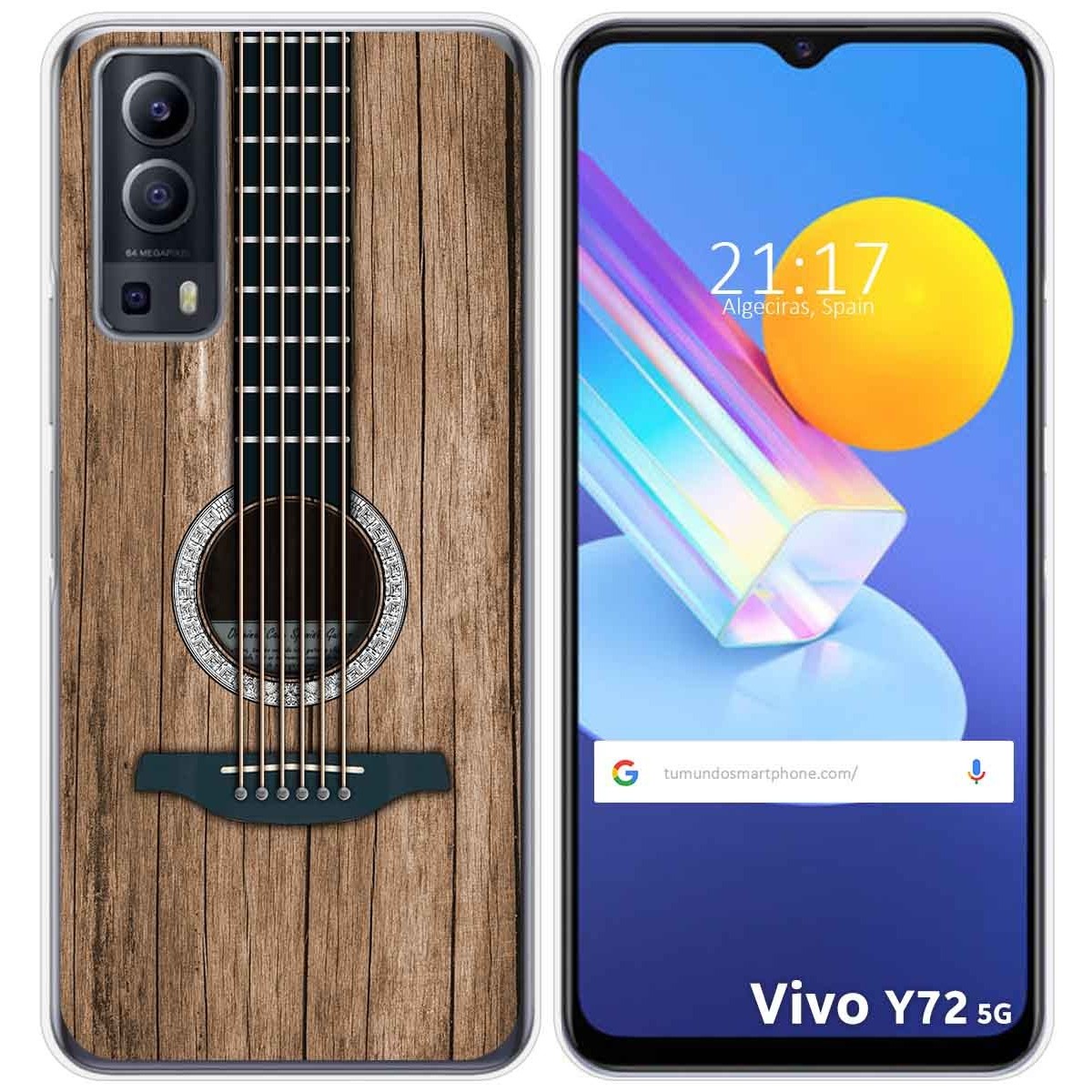 Funda Gel Tpu para Vivo Y52 5G / Y72 5G diseño Madera 11 Dibujos