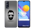 Funda Gel Tpu para Vivo Y52 5G / Y72 5G diseño Barba Dibujos