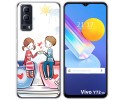 Funda Gel Tpu para Vivo Y52 5G / Y72 5G diseño Café Dibujos