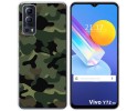 Funda Gel Tpu para Vivo Y52 5G / Y72 5G diseño Camuflaje Dibujos