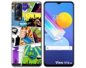 Funda Gel Tpu para Vivo Y52 5G / Y72 5G diseño Comic Dibujos