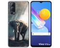 Funda Gel Tpu para Vivo Y52 5G / Y72 5G diseño Elefante Dibujos