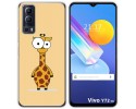 Funda Gel Tpu para Vivo Y52 5G / Y72 5G diseño Jirafa Dibujos