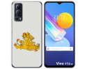 Funda Gel Tpu para Vivo Y52 5G / Y72 5G diseño Leones Dibujos