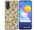 Funda Gel Tpu para Vivo Y52 5G / Y72 5G diseño Sand Camuflaje Dibujos