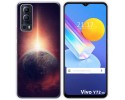 Funda Gel Tpu para Vivo Y52 5G / Y72 5G diseño Tierra Dibujos