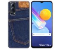 Funda Gel Tpu para Vivo Y52 5G / Y72 5G diseño Vaquero Dibujos