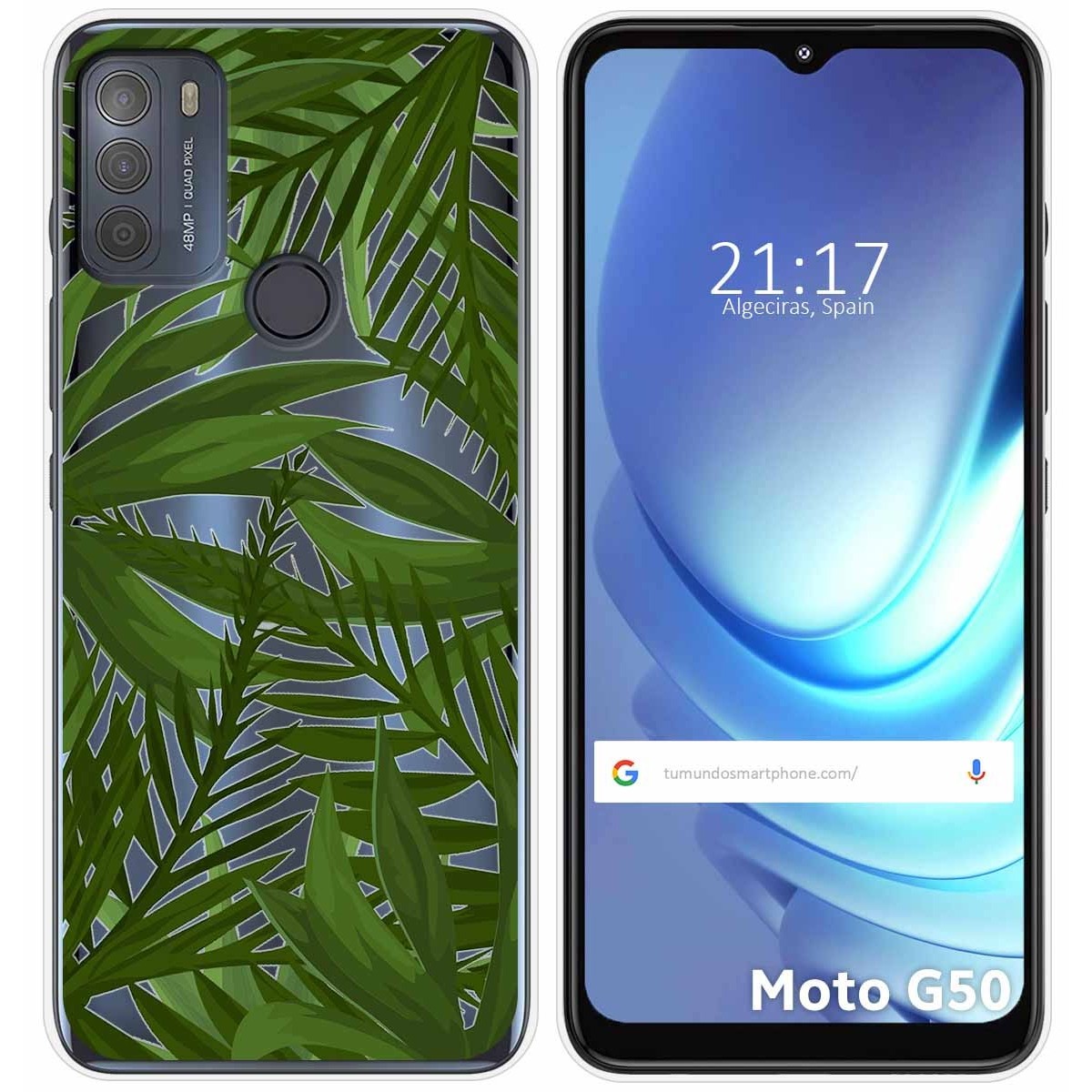 Funda Gel Transparente para Motorola Moto G50 5G diseño Jungla Dibujos