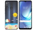 Funda Gel Transparente para Motorola Moto G50 5G diseño Playa Dibujos