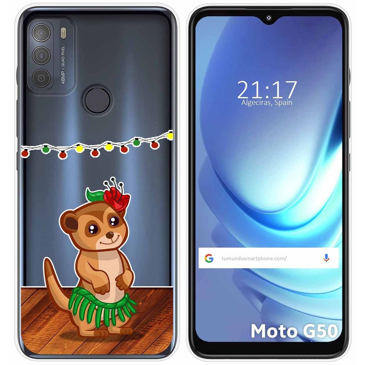 Funda Gel Transparente para Motorola Moto G50 5G diseño Suricata Dibujos
