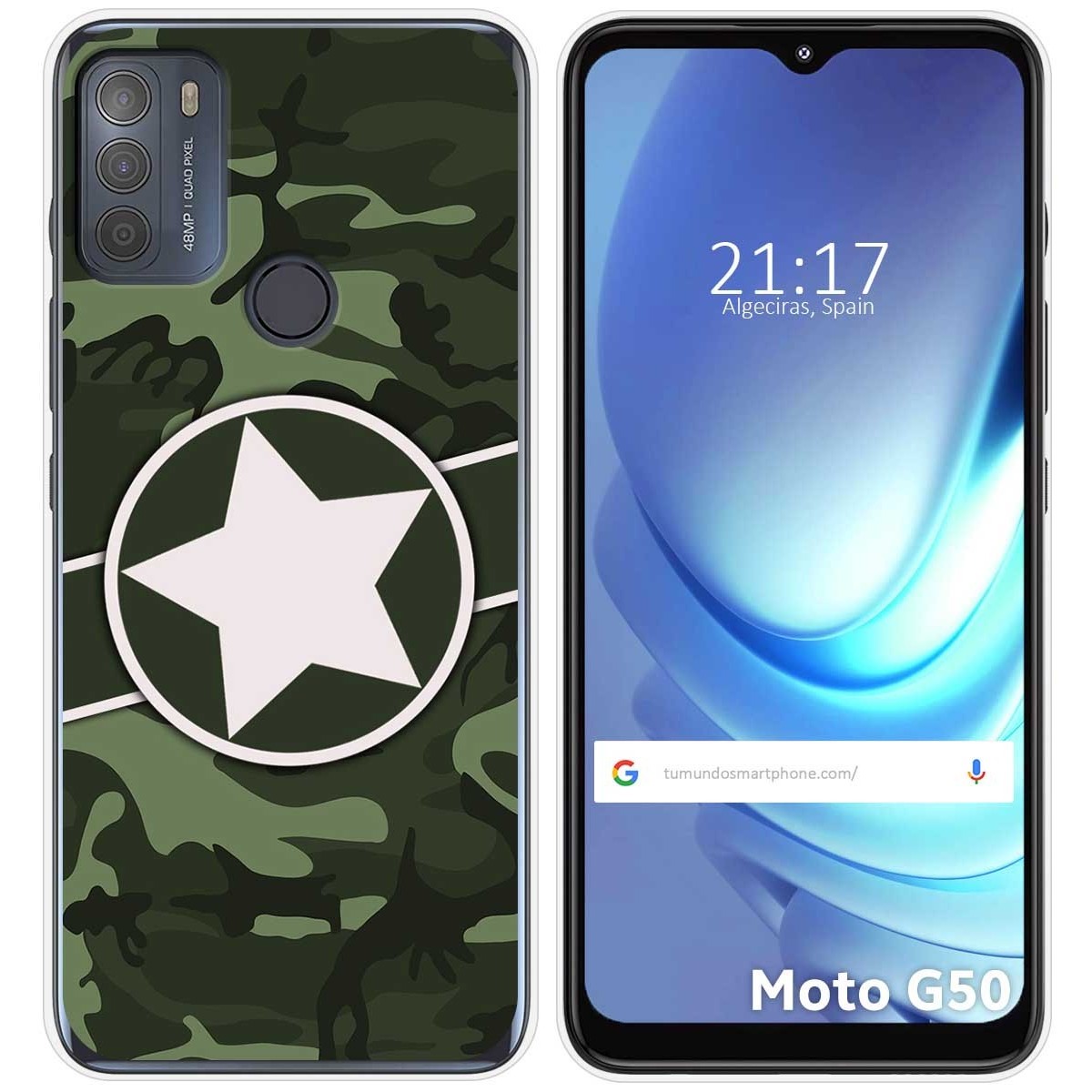 Funda Gel Tpu para Motorola Moto G50 5G diseño Camuflaje 01 Dibujos