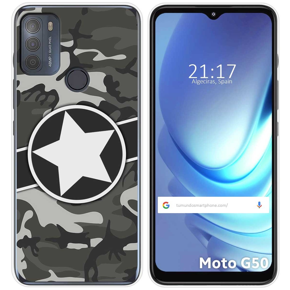 Funda Gel Tpu para Motorola Moto G50 5G diseño Camuflaje 02 Dibujos