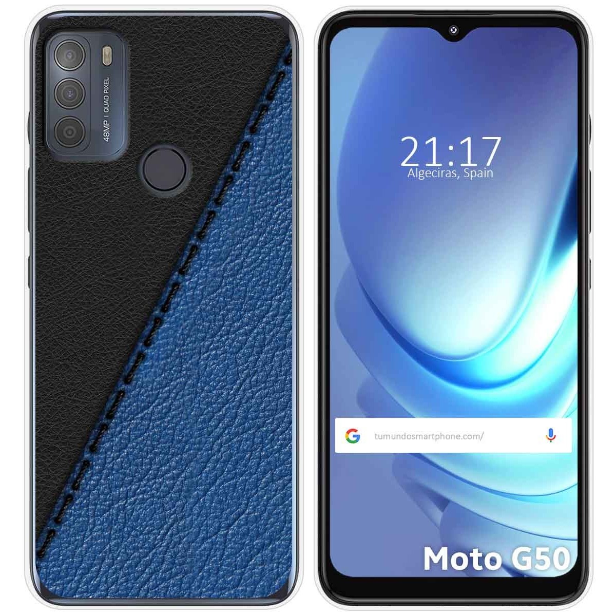 Funda Gel Tpu para Motorola Moto G50 5G diseño Cuero 02 Dibujos