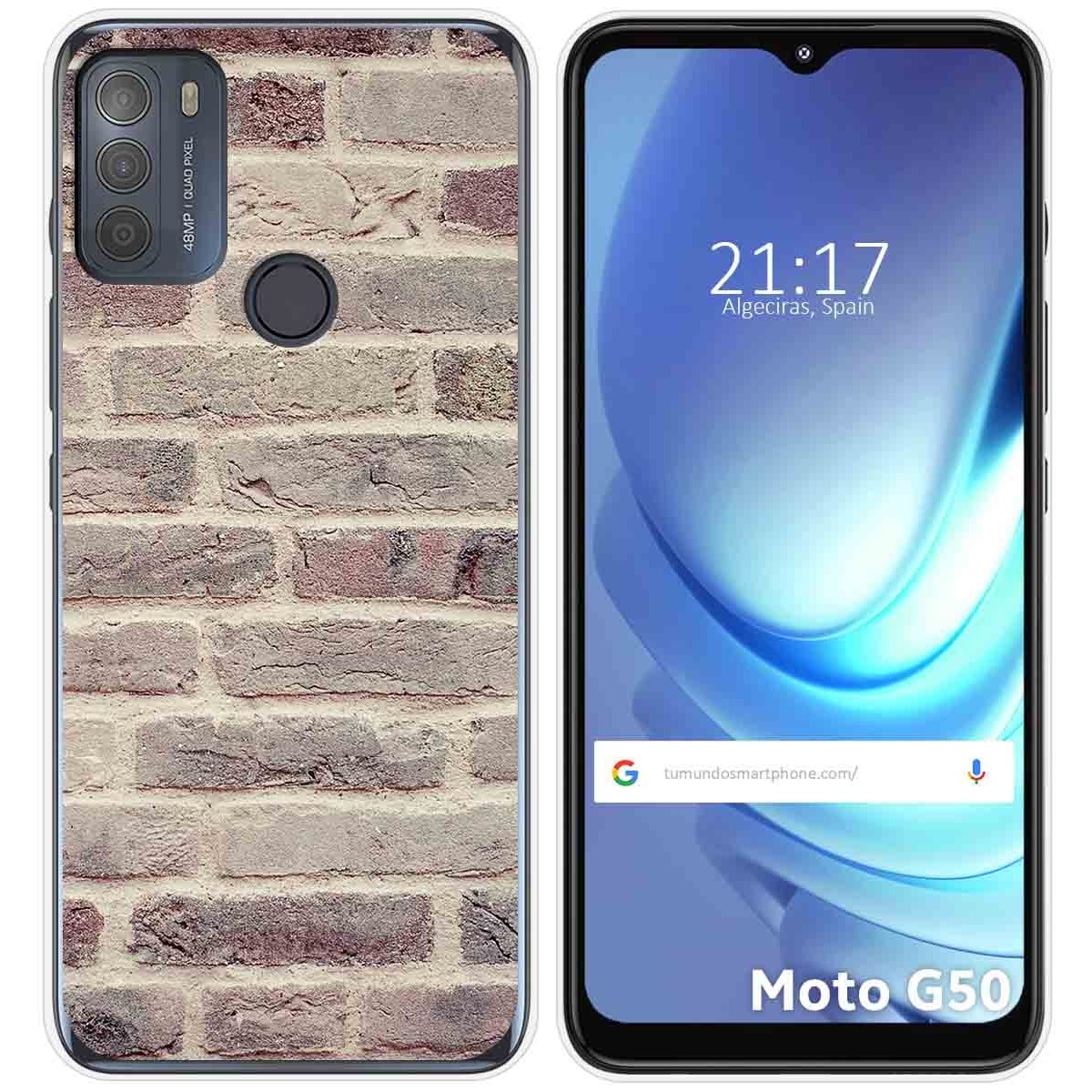 Funda Gel Tpu para Motorola Moto G50 5G diseño Ladrillo 01 Dibujos